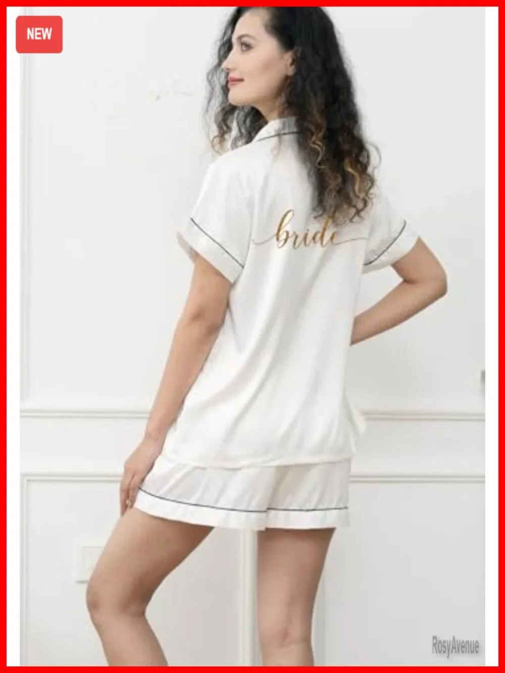 Floral Bridesmaid Pajama Set 2 Pcs Silk Satin Pjs Silky Pajamas